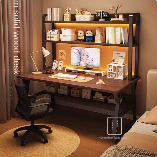 80/100 cm hause Kind/erwachsene wohnzimmer büro pc schreibtisch einfach studie schreibtisch tisch Lagerung computer tisch Mit bücherregal