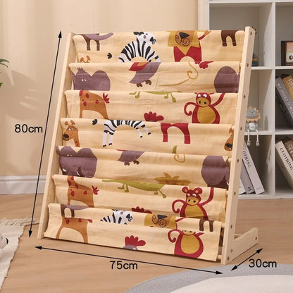 Hause Multitier Massivholz Lesen Bücherregal Abnehmbare Boden Lagerung Bücherregal Kinder Bilderbuch Organizer Lagerung Bücherregal