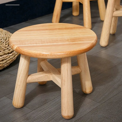 Massivholz kleiner Hocker Log einfacher niedriger Hocker Kinder kleiner Holz hocker nach Hause kleine Bank Schuh hocker Couch tisch runder Hocker