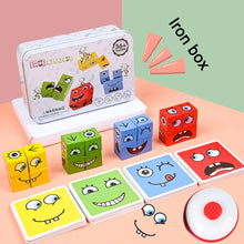 Lade das Bild in den Galerie-Viewer, New 3D Montessori Geometry Puzzles Building Block Face Changing Logical Thinking Training Wooden Children&#39;s Early Education Toy
