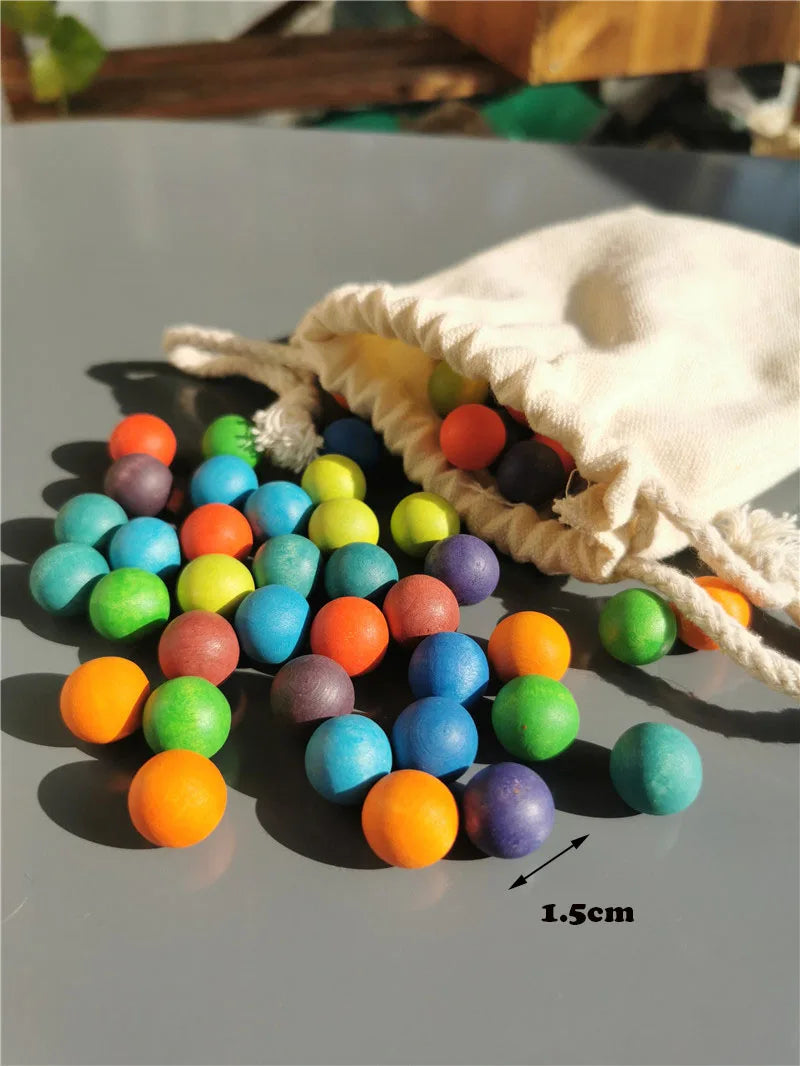 Montessori Sinnes Holzspielzeug Buche Caculate Halbtablett Hundert Brett mit Filzkugeln Alphabete Zahlen Kreatives Spielen