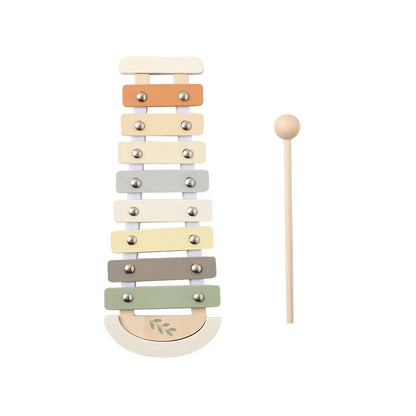 Montessori-Musikinstrumente aus Holz für Babys, Xylophon, Rassel, Trommel, Musikaufhaltung, Lernspielzeug, Weihnachtsgeschenk