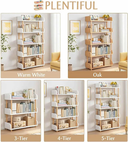 Wayifair Home Furniture Store Modernes Display-Bücherregal mit oberer Kante und Massivholzrahmen für Zuhause und Büro, Aufbewahrungsschrank