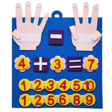 Lade das Bild in den Galerie-Viewer, Toddler Montessori Toys Felt Finger Numbers Math Toy Children Counting Early Education Learning Game For Kids Intelligence
