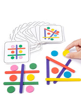 Lade das Bild in den Galerie-Viewer, Kinder Regenbogen Stick denken Puzzle Holz DIY Eis Stick Puzzle Herausforderung Tischspiele Montessori Lernspielzeug
