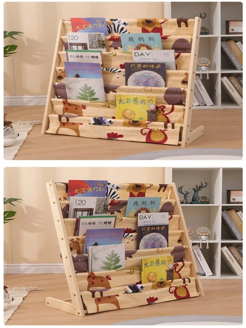 Hause Multitier Massivholz Lesen Bücherregal Abnehmbare Boden Lagerung Bücherregal Kinder Bilderbuch Organizer Lagerung Bücherregal