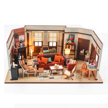 DIY Monicas Apartment - Puppenhäuser aus Holz im Miniatur inkl. Möbel