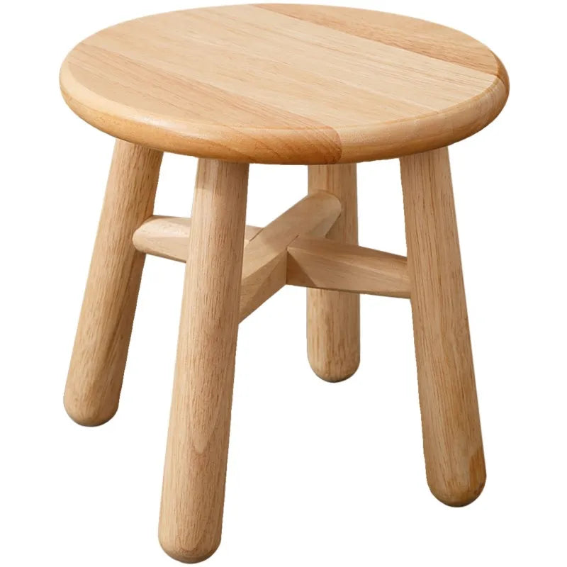 Massivholz kleiner Hocker Log einfacher niedriger Hocker Kinder kleiner Holz hocker nach Hause kleine Bank Schuh hocker Couch tisch runder Hocker