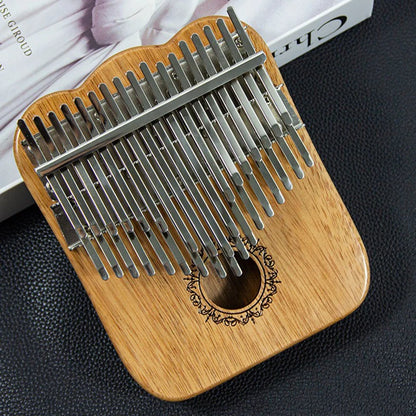 Massivholz-Kalimba, 34 Tasten, professionelles Kalimbas, kastenförmiges Daumenklavier, Erwachsene und Kinder, schwarze Walnuss-Tastatur, Musikinstrument