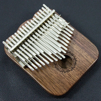 Massivholz-Kalimba, 34 Tasten, professionelles Kalimbas, kastenförmiges Daumenklavier, Erwachsene und Kinder, schwarze Walnuss-Tastatur, Musikinstrument