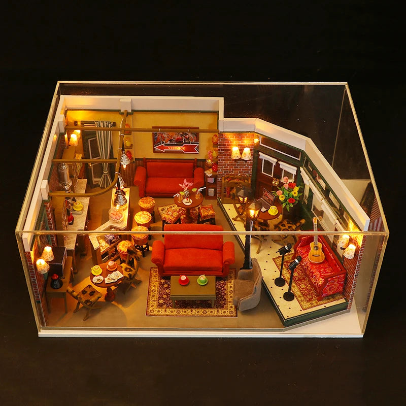 DIY Monicas Apartment - Puppenhäuser aus Holz im Miniatur inkl. Möbel