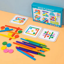 Lade das Bild in den Galerie-Viewer, Kinder Regenbogen Stick denken Puzzle Holz DIY Eis Stick Puzzle Herausforderung Tischspiele Montessori Lernspielzeug
