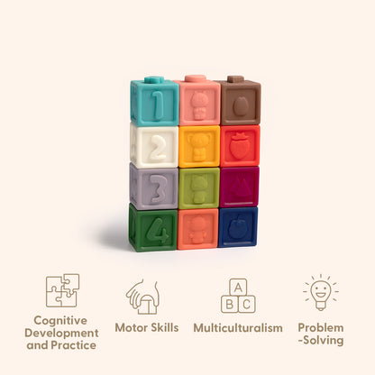 Montessori Educational Box, Babyspielzeug 7-12 Monate, 6 in 1 Lernspielzeug für Kleinkinder - Frühes Lerngeschenk