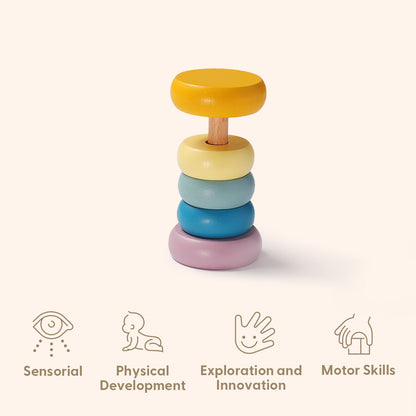 Montessori Educational Box, Babyspielzeug 7-12 Monate, 6 in 1 Lernspielzeug für Kleinkinder - Frühes Lerngeschenk