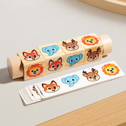 Drehbare Würfelbausteine – Lern- & Kombinierspiel für Kinder zum Knobeln