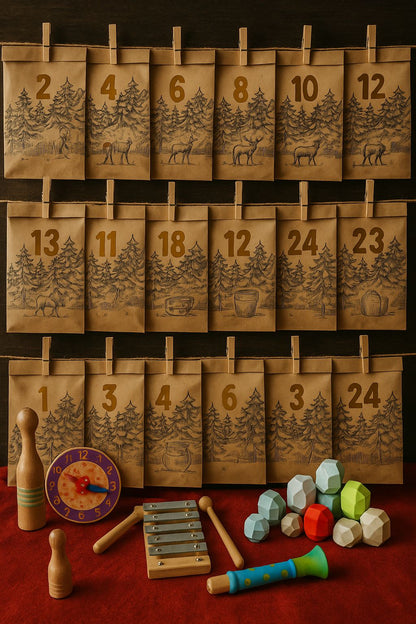 Kinder Lernfreude im Advent – Montessori Adventskalender mit Spielwert 🌲