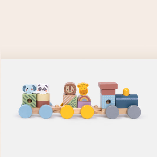Holzzug mit Tieren für Kinder – Tierischer Spielspaß auf Rädern