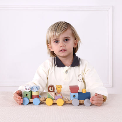 Holzzug mit Tieren für Kinder – Tierischer Spielspaß auf Rädern
