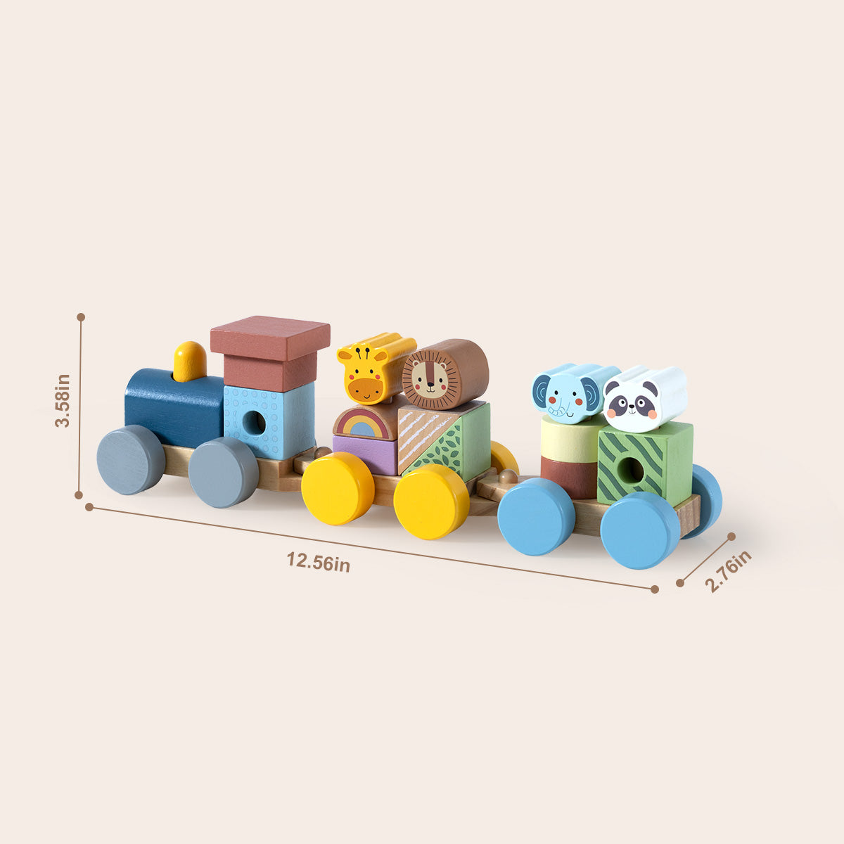 Holzzug mit Tieren für Kinder – Tierischer Spielspaß auf Rädern