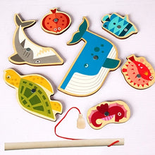 Lade das Bild in den Galerie-Viewer, Montessori Holzspielzeug Angelspiel Für Kinder | Magnet Spielzeug Lernspiele
